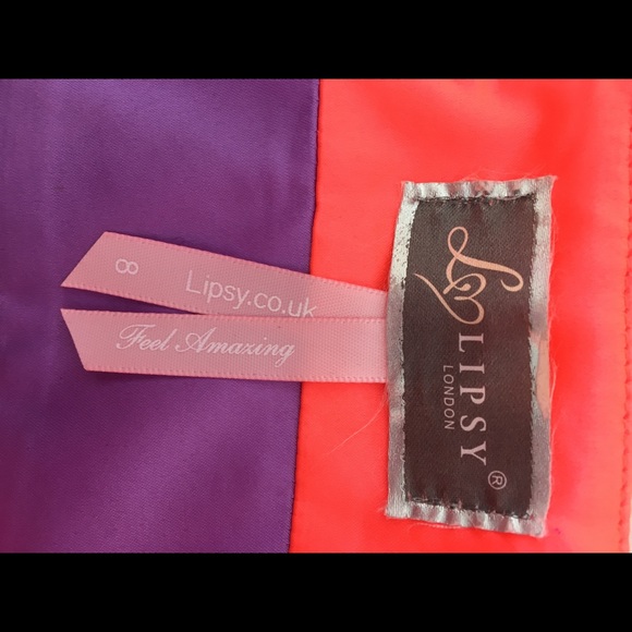 Lipsy London silver and neon mini dress, UK8 (US4, but I’d say more a 2) - Picture 5 of 5